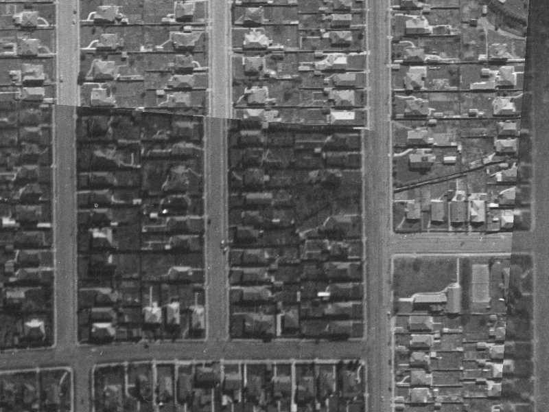 7B Warden Street from the air, 1940-1944