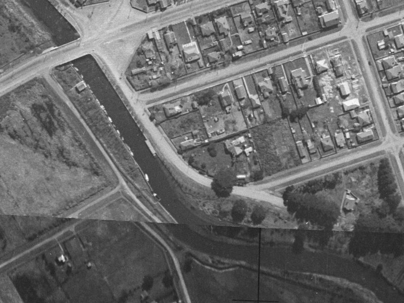 Owles Terrace from the air, 1940-1944