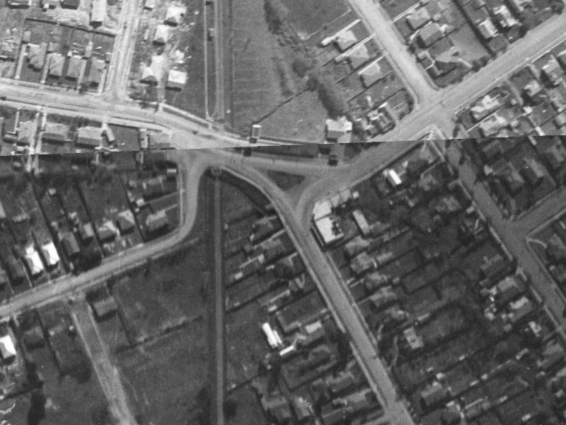51 Strowan Road from the air, 1940-1944