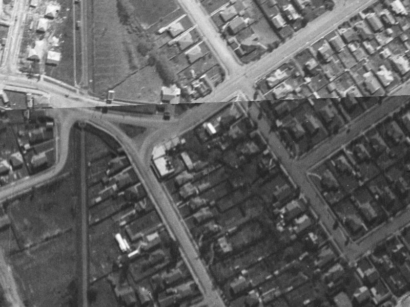 12 Normans Road from the air, 1940-1944