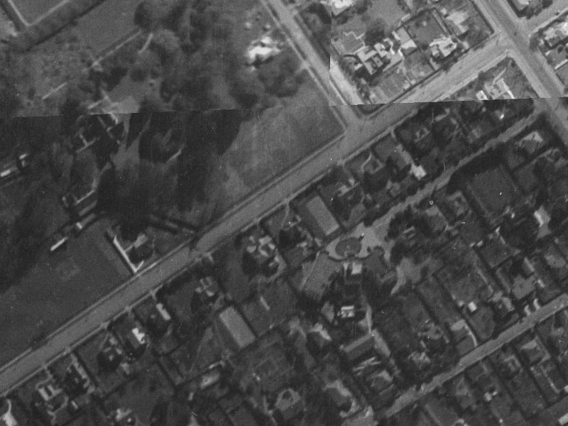 138 Heaton Street from the air, 1940-1944