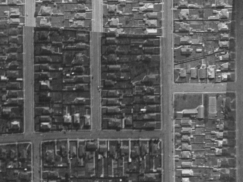10 Warden Street from the air, 1940-1944