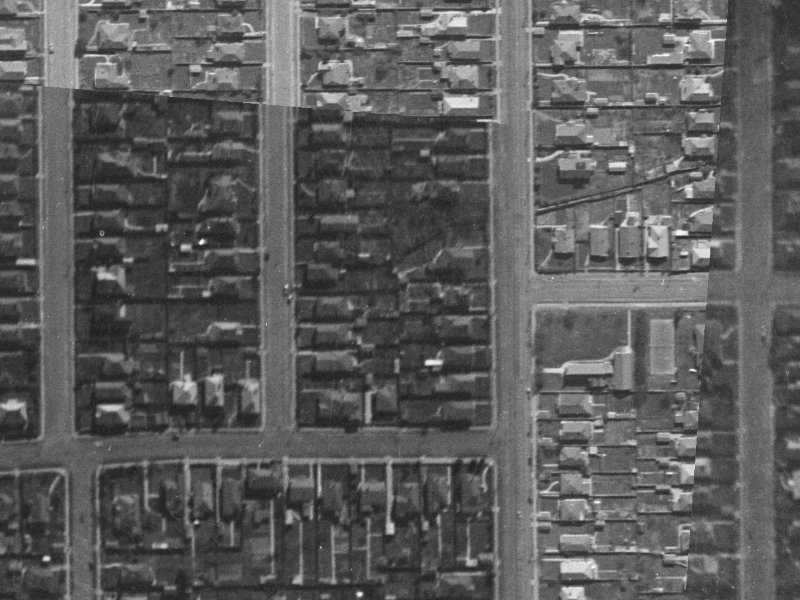 136 Slater Street from the air, 1940-1944