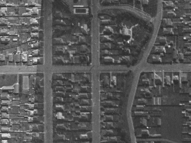 Chancellor Street from the air, 1940-1944