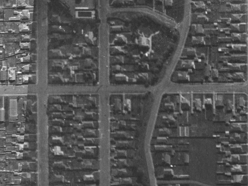 38 Warden Street from the air, 1940-1944