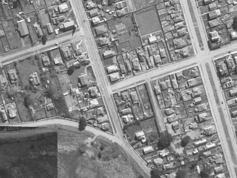 40 Hood Street from the air, 1940-1944