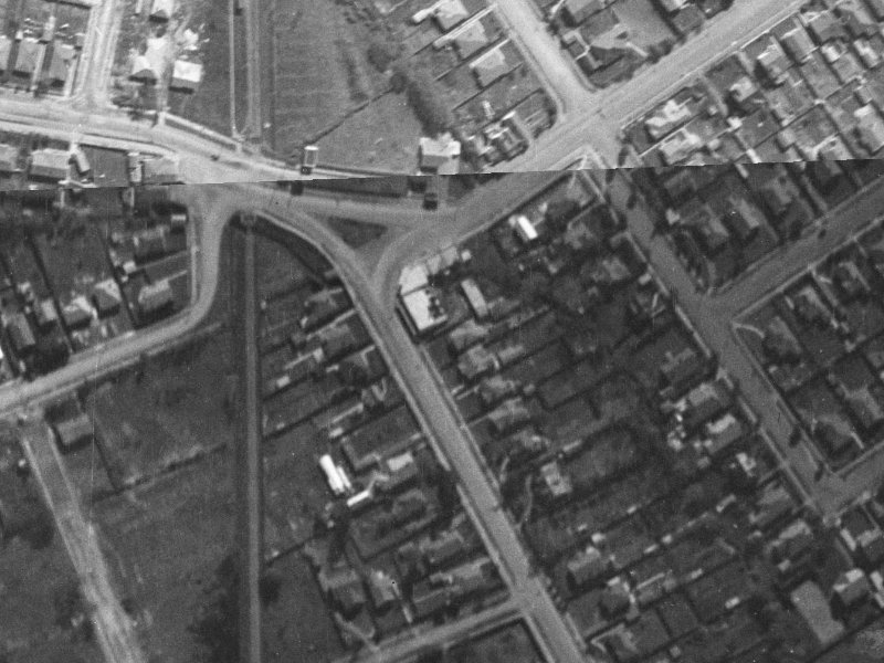 52 Strowan Road from the air, 1940-1944