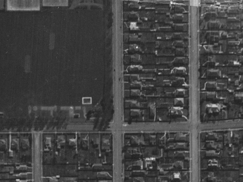 630 Barbadoes Street from the air, 1940-1944