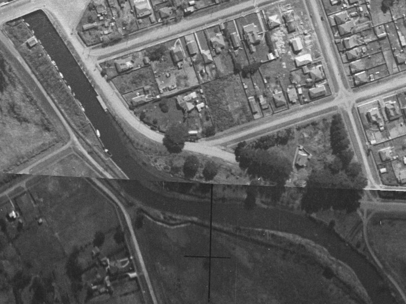 34 Owles Terrace from the air, 1940-1944