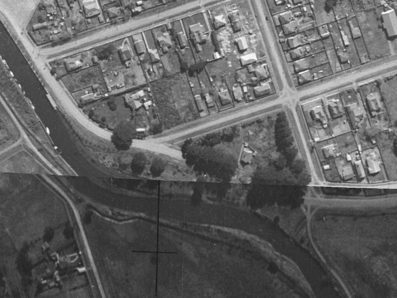 55 Owles Terrace from the air, 1940-1944