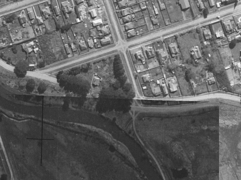 Owles Terrace from the air, 1940-1944