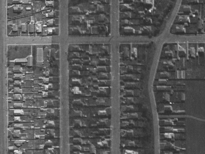 33 Chancellor Street from the air, 1940-1944