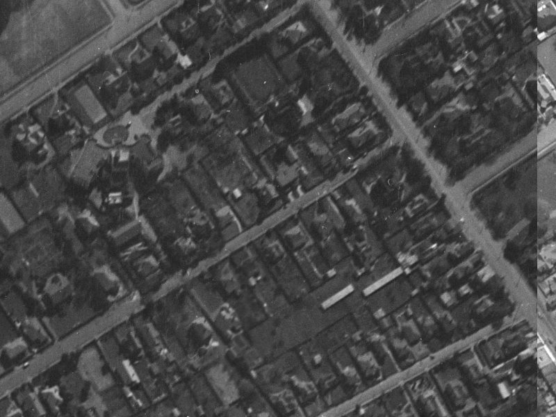 148A Leinster Road from the air, 1940-1944