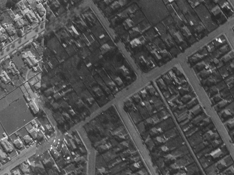 73 Saint Albans Street from the air, 1940-1944