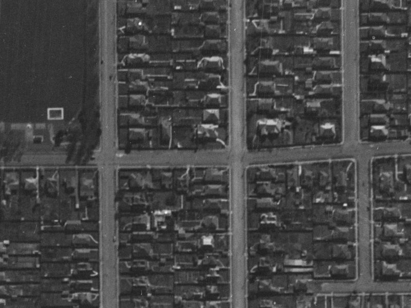 57 Edward Avenue from the air, 1940-1944