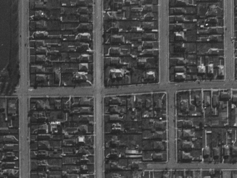 66 Edward Avenue from the air, 1940-1944