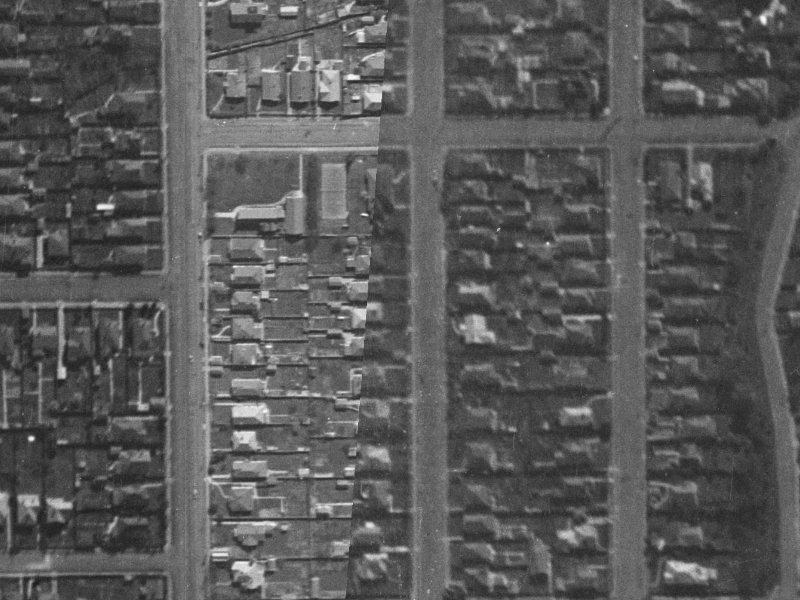 115 Slater Street from the air, 1940-1944