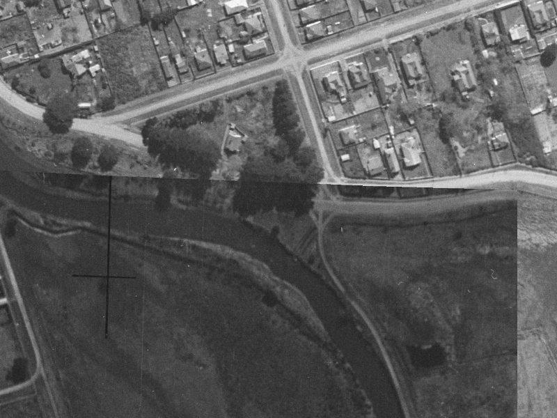 58 Owles Terrace from the air, 1940-1944