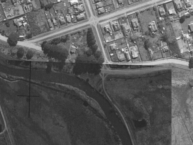 53B Owles Terrace from the air, 1940-1944