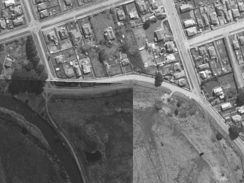 85A Owles Terrace from the air, 1940-1944