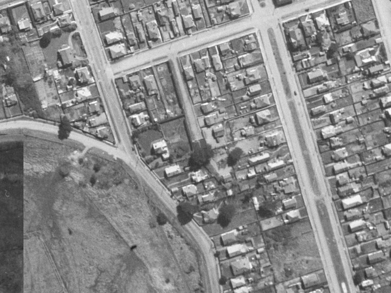 Ida Street from the air, 1940-1944