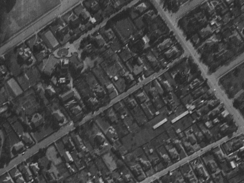 152 Leinster Road from the air, 1940-1944