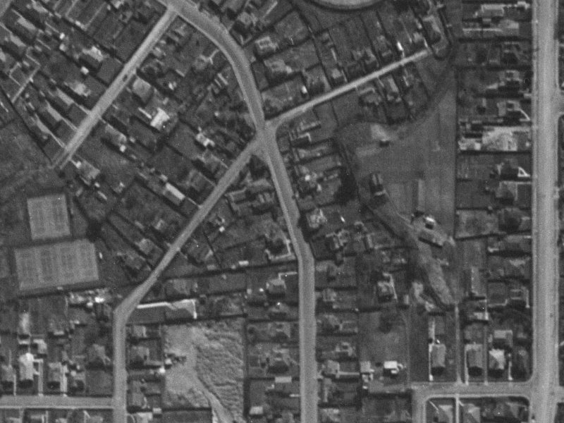 49A Trafalgar Street from the air, 1940-1944