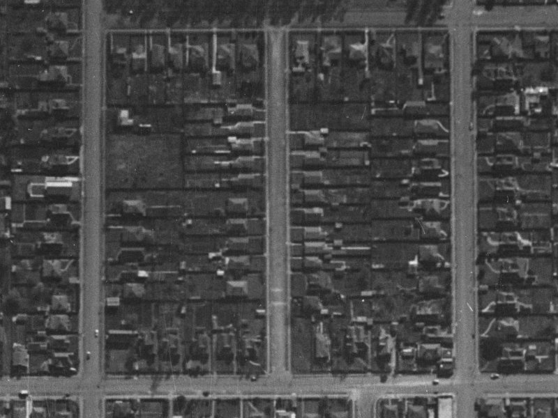 34-36 Allard Street from the air, 1940-1944