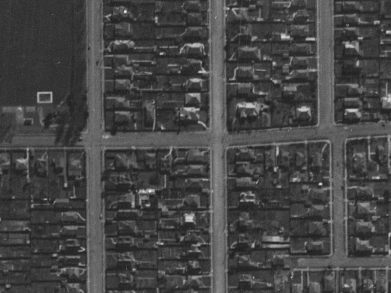58 Edward Avenue from the air, 1940-1944