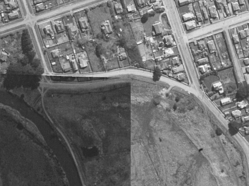 83 Owles Terrace from the air, 1940-1944