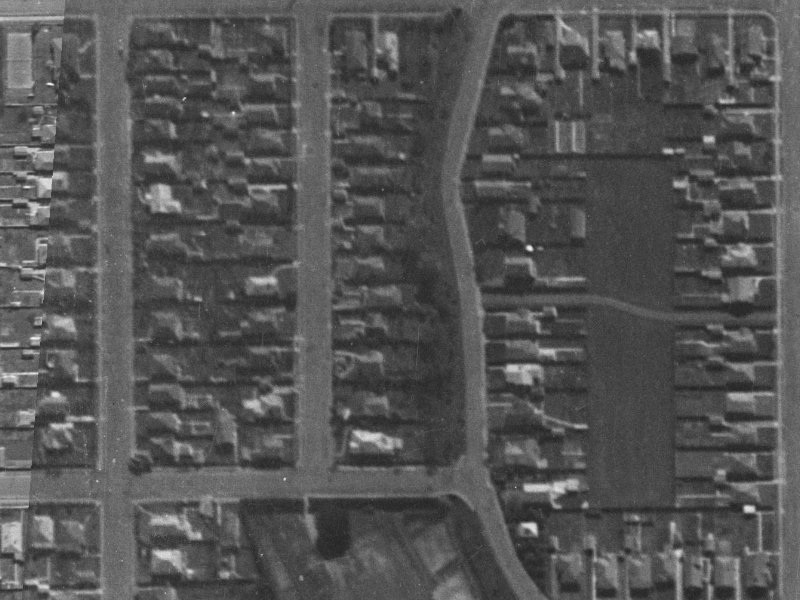 121 Petrie Street from the air, 1940-1944