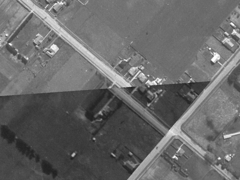 115 Memorial Avenue from the air, 1940-1944