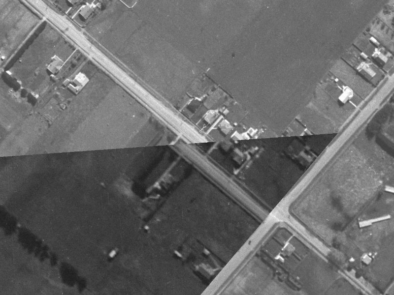 117 Memorial Avenue from the air, 1940-1944