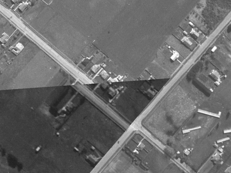 110 Memorial Avenue from the air, 1940-1944