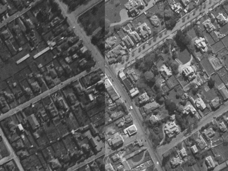 202a Papanui Road from the air, 1940-1944