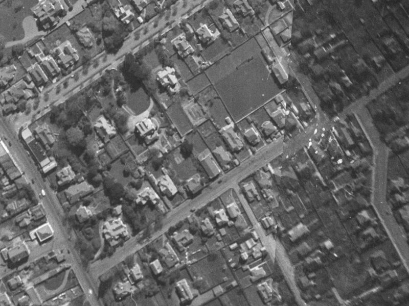 Papanui Road from the air, 1940-1944