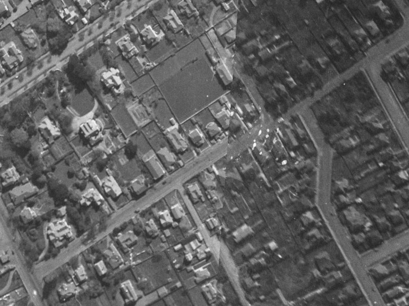 37 St Albans Street from the air, 1940-1944