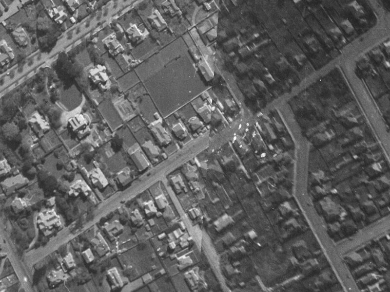 39 Saint Albans Street from the air, 1940-1944