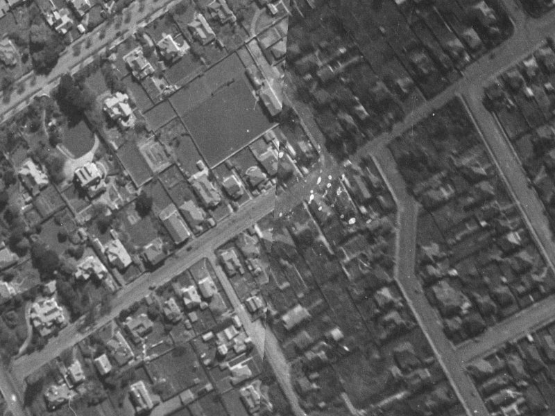 40 St Albans Street from the air, 1940-1944