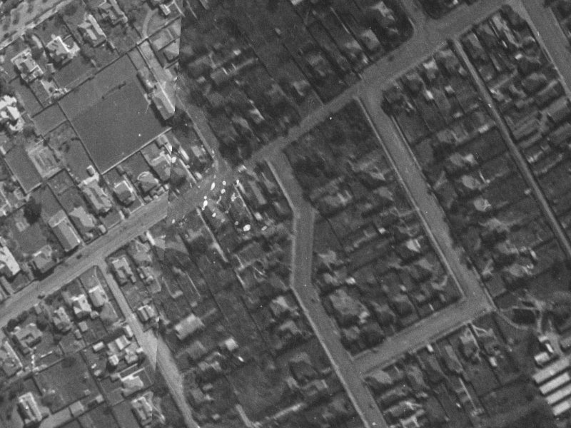 135 Bristol Street from the air, 1940-1944
