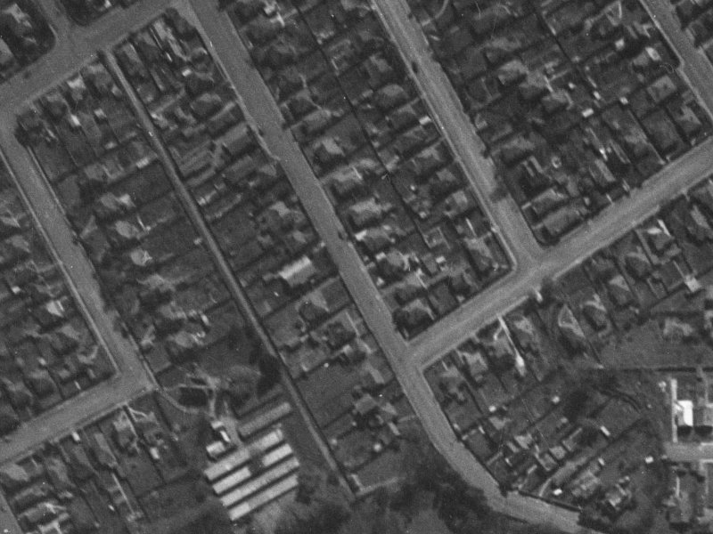 64 Abberley Crescent from the air, 1940-1944