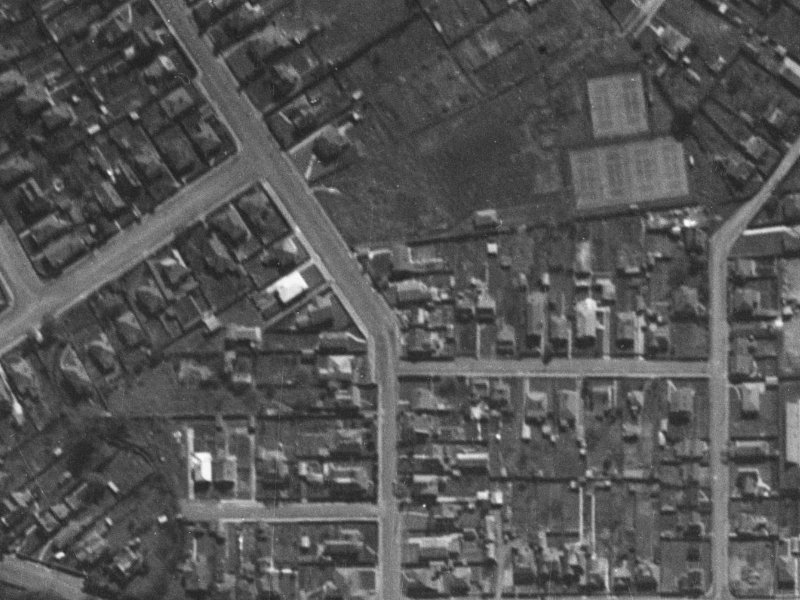 184 Springfield Road from the air, 1940-1944