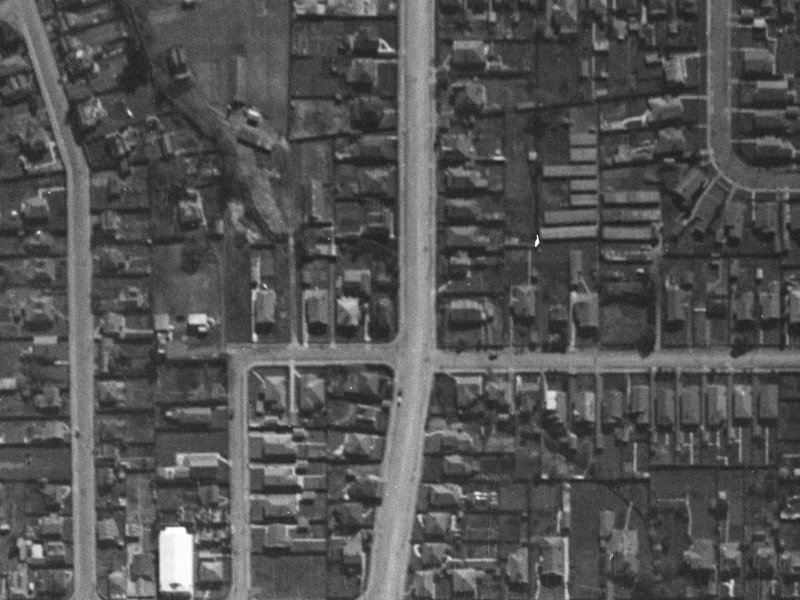 35-39 Cranford Street from the air, 1940-1944