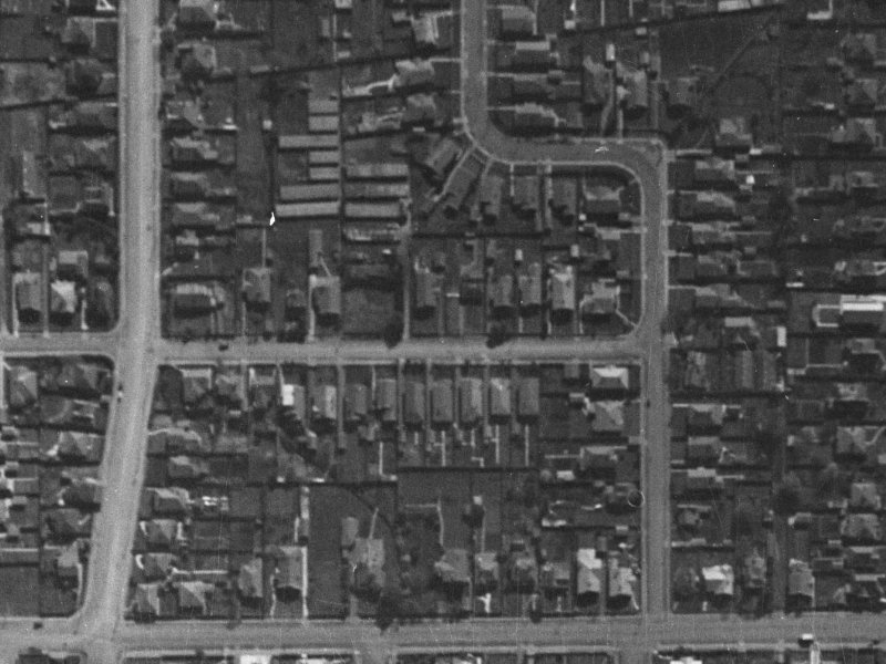 69A Cornwall Street from the air, 1940-1944