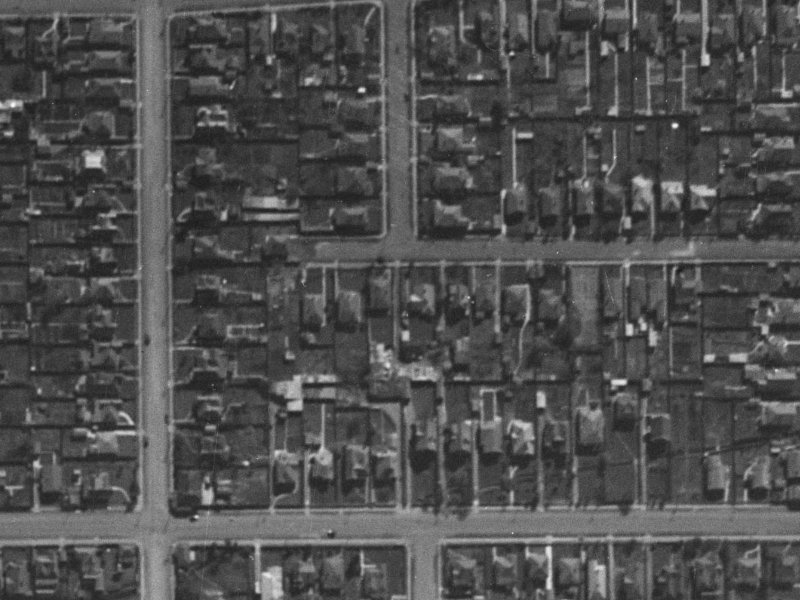 26A Hendon Street from the air, 1940-1944
