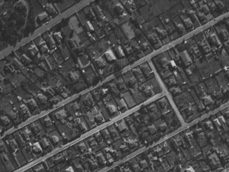 102 Aikmans Road from the air, 1940-1944