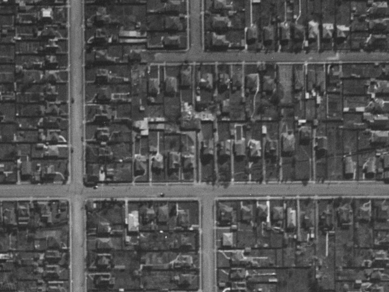 251 Edgeware Road from the air, 1940-1944