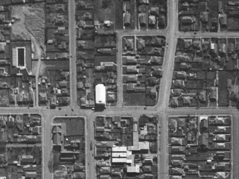 18 Cornwall Street from the air, 1940-1944