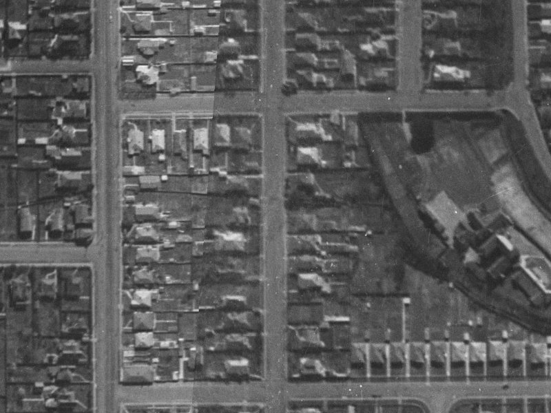 84A Slater Street from the air, 1940-1944