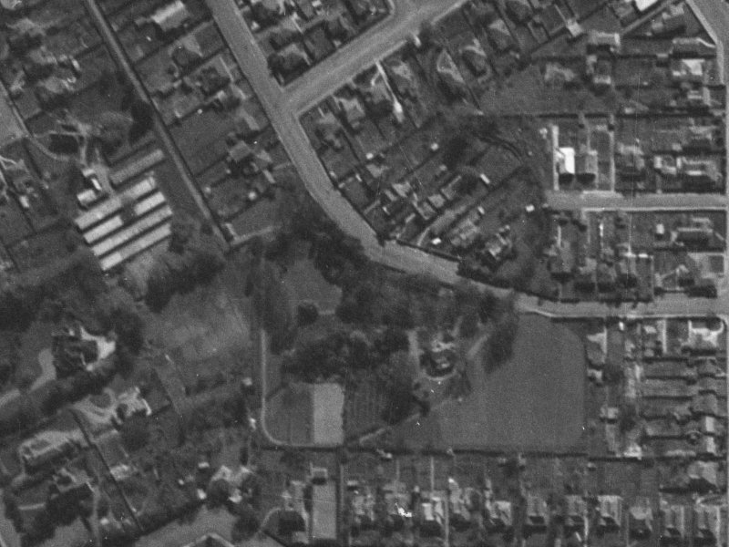 42 Abberley Crescent from the air, 1940-1944